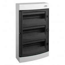 Модульний щиток, прозорі дверцята, настінного монтажу, IP40, 3 ряда, 3x18 модулі, PNS 3x18T