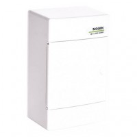 Модульний щиток, білі дверцята, настінного монтажу, 1 ряд, 4 модулів, PNS 4W