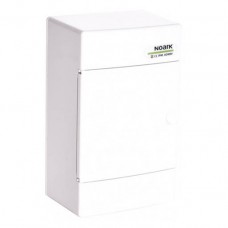 Модульний щиток, білі дверцята, настінного монтажу, 1 ряд, 4 модулів, PNS 4W