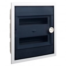 Модульний щиток, прозорі дверцята, вбудованого монтажа, IP40, 2 ряда, 2x12 модулі, PXF 24T