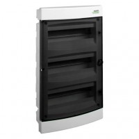 Модульний щиток, прозорі дверцята, вбудованого монтажа, IP40, 4 ряда, 4x12 модулі, PNF 48T