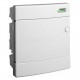 Модульний щиток, білі дверцята, вбудованого монтажа, IP40, 1 ряд, 8 модулі, PNF 8W