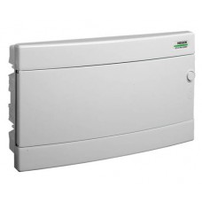 Модульний щиток, білі дверцята, вбудованого монтажа, IP40, 1 ряд, 18 модулі, PNF 18W