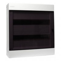 Модульний щиток, збільшений простір за DIN-рейкою, прозорі двері, накладного монтажа, 2 ряда, 36 мод