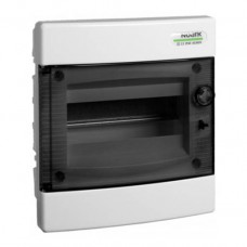 Модульний щиток, прозорі дверцята, для пустотних стін, вбудованого монтажа, IP40, 1 ряд, 8 модулі, P