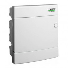 Модульний щиток, білі дверцята, для пустотних стін, вбудованого монтажа, IP40, 1 ряд, 8 модулі, PNF-