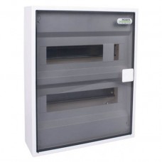 Модульний щиток, накладний монтаж, прозорі дверцята, IP40, 24 модулів, PNS-SD 24T