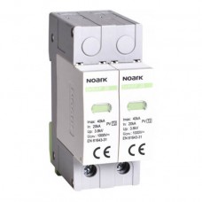 DC ПЗІП Ex9UEP, з дод. контактом, Клас ІІ, In=20kA, 500V DC, 2 модулі, для не заземлених PV систем,