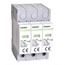 DC ПЗІП Ex9UEP, з дод. контактом, Клас ІІ, In=20kA, 1000V DC, 3 модулі, для не заземлених PV систем,