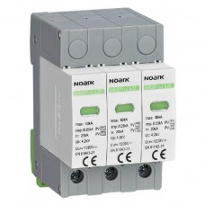 DC ПЗІП Ex9UEP, Class 1+2, In=6,25kA, 1200 V DC, 3мод. , Ex9UEP1+2 6.25  3P 1200 EU