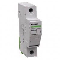 Тримач-роз'єднувач запобіжників; типорозмір 10x38mm 1P 32A, без індикатора, Ex9F 1P 32A WI