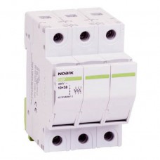 Тримач-роз'єднувач запобіжників; типорозмір 10x38mm 3P 32A, без індикатора, Ex9F 3P 32A WI