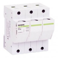 Тримач-роз'єднувач запобіжників; типорозмір 14x51mm 3P 50A , Ex9F-14 3P 50A