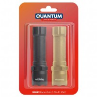 Ліхтар ручний Quantum QM-FL1042 Minik black+gold 3W LED  з USB 2шт/уп, blister