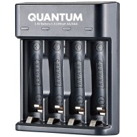 Зарядний пристрій Quantum QM-BC3040 для Lithium 1.5V акум. AA/AAA  4-slot (USB)