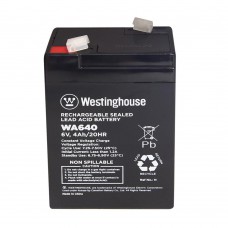 Свинцево-кислотна акумуляторна батарея Westinghouse 6V, 4Ah, terminal F1, 1шт