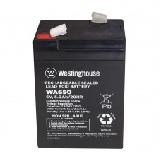 Батарея акумуляторна свинцево-кислотна  Westinghouse 6V, 5Ah, terminal F2, 1шт