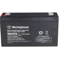 Свинцево-кислотна акумуляторна батарея Westinghouse 6V, 7Ah, terminal F2, 1шт