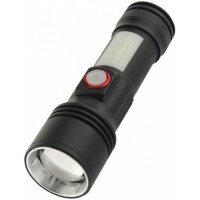 Ліхтар ручний Quantum QM-FL1031 Adept 10W LED zoom +COB з USB
