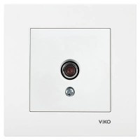  Viko Karre 1-я розетка TV концевая белая