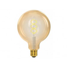 Лампа G125  filament golden spiral 6w E27 1800K (070-HG)