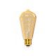  Лампа ST64  filament golden spiral 6w E27 1800K (079-HG)
