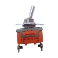 Тумблер 3конт. 15А 250V on-off-on под болт оранжевый узкий (tupe 122)