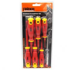  Набор диэлек. отверток FINDER 1000V 6отв.+1 индикатор  (блистер)