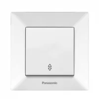 Вимикач Panasonic Arkedia Slim одноклавішний прохідний, білий