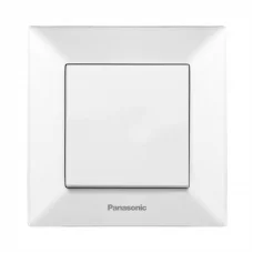 Вимикач Panasonic Arkedia Slim одноклавішний,швидкий монтаж,білий