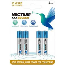 Лужна батарейка Nectium AAA/LR03 4шт/уп blister