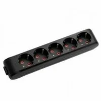 Viko Multilet Колодка 6 гн с/з (Черная)