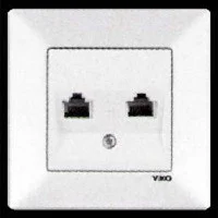  Розетка 2TF Viko Meridian Біла