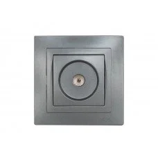  LUXEL Розетка TV Bravo (графіт) 5709