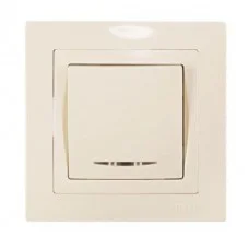 LUXEL Вимикач з підсвіткою Bravo (крем) 5305