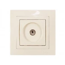  LUXEL Розетка TV Bravo (крем) 5309