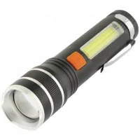  Ліхтар ручний Quantum  QM-FL1032 Helper 10W LED zoom +COB  з USB