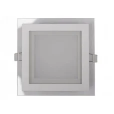 LUXEL Панель LED квадрат (скло) 6w 4000K IP20 (DLSG-6N)