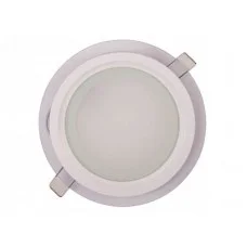 LUXEL Панель LED коло (скло) 6w 4000K IP20 (DLRG-6N)
