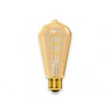  Лампа ST64  filament golden spiral 6w E27 1800K (079-HG)